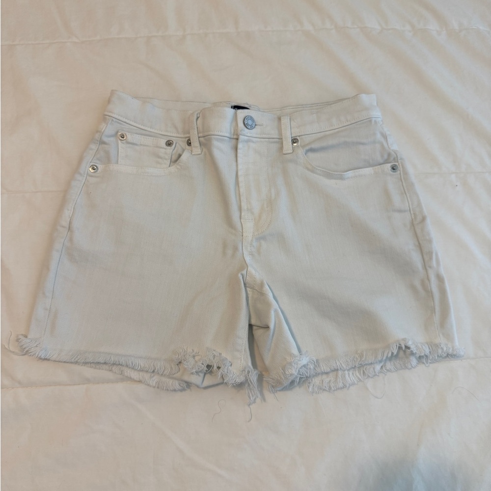 Women's White Denim Shorts